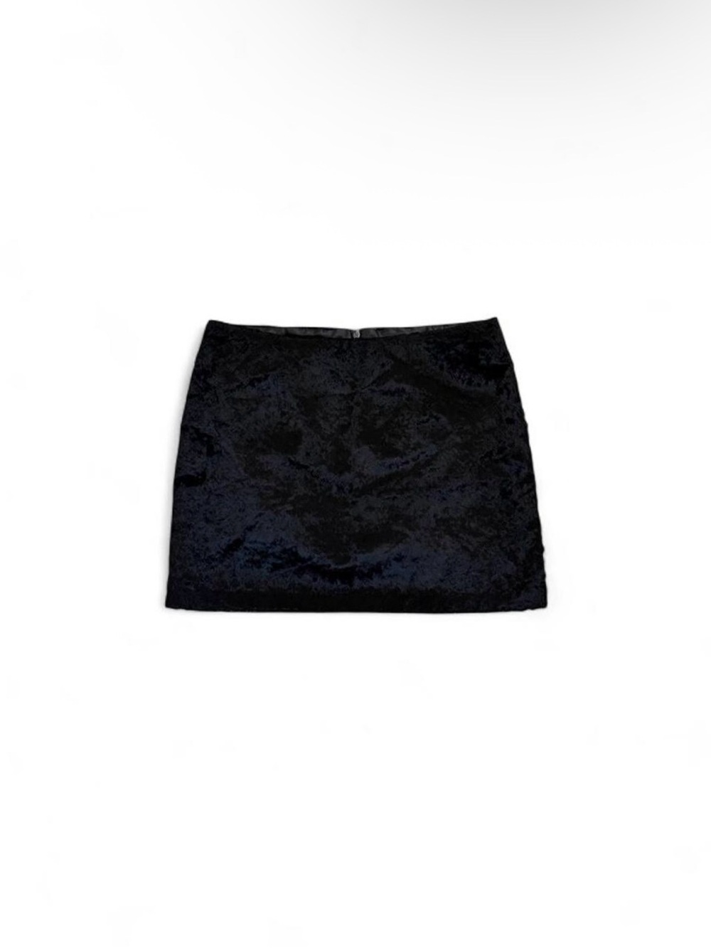 Guess Black Velvet Mini Skirt with Subtle Texture